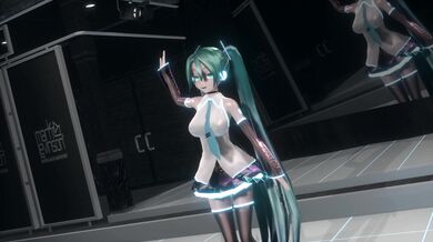 Hentai Porn: "Hatsune Miku: The Satisfaction King (Dark Skin Version)"