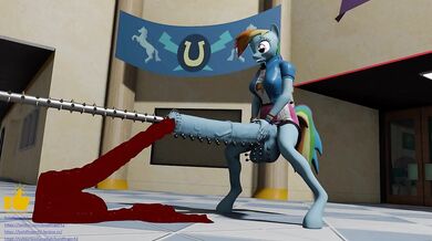 [Boldfinger42] Wet and Wild Urethra Play with Rainbow Dash Futanari 1