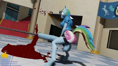 [Boldfinger42] Wet and Wild Urethra Play with Rainbow Dash Futanari 1