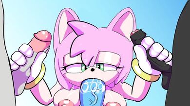 Busty Sonic's Girlfriend Amy Gets Her Prickles Pounded by SilverGabe