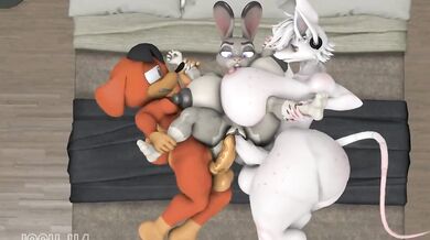 Judy's HOT Threesome Orgy!