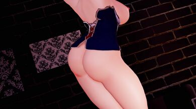 Watch Jean dance erotically in her tight pink thong while she grinds and gyrates on a phallic object!