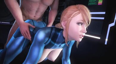 Samus's Wet and Wild Doggy Style Romp With Ripped Suit - Lesbian Adventures