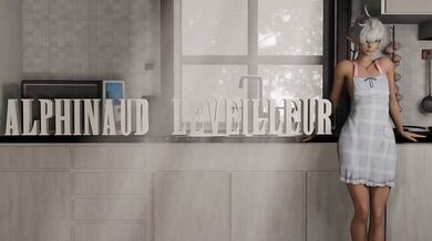 Feminized Alphinaud Leveilleur Gets Fucked in the Kitchen by a Dominant Chef