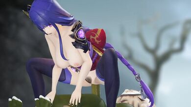 Shogun Raiden gets pounded with raw sex in Japan