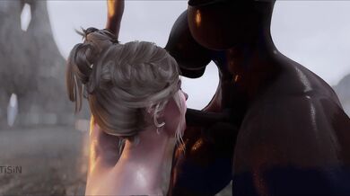 Futa with a Raging Cock Fucks a Slutty Bitch with a Juicy Booty