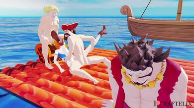 Sexy Cat Burglar Nami Licks and Fucks Her Way Through the One Piece Crew in Episode 5 of 'Sox' Porn Parody!