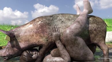 Rewritten as: "A Sultry Meatloaf in the Mud - A Wild Love Affair"