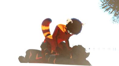 Beach Rex Gets Drilled in the Clamhole