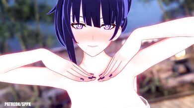 [SxPx] Horny Rain Dance with Mei and Her Busty Friends