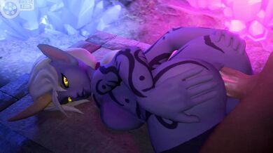 Majestic Moon Goddess Worshipped by Males in Heated Frenzy.