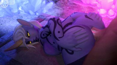 Majestic Moon Goddess Worshipped by Males in Heated Frenzy.