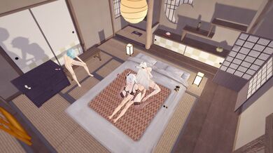 Genshin's Hot Spring Rendezvous Part 2 - Alt Cam 4K - Genshin and Koibito's Sexy Adventure Continues!