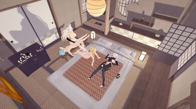 Genshin's Hot Spring Rendezvous Part 2 - Alt Cam 4K - Genshin and Koibito's Sexy Adventure Continues!