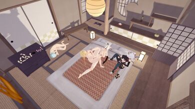 Genshin's Hot Spring Rendezvous Part 2 - Alt Cam 4K - Genshin and Koibito's Sexy Adventure Continues!