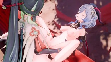 'Futa, Xianyun, and Ganyu's Futa-Hentai Love Triangle with an Infected Heart'