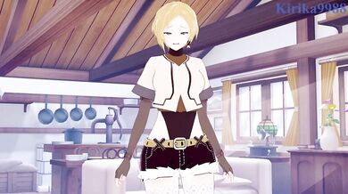 'Makina Tensei - Sarashi and I have hot sex on a big bed'