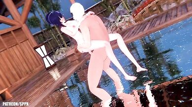 Sexy Raiden Mei Gets Intimate in the Bathroom, Part 2