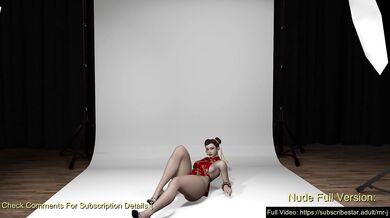 Chun-Li's Slutty Striptease in a Skimpy Qipao