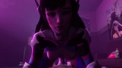 Fucking D.va's Mech in 'A Night With D.va' Hentai Porn Video