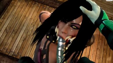 Bitter End: Kitana's Acid Cum Death