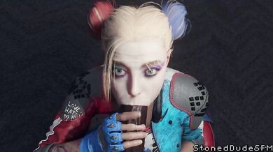 Harley Quinn's Mind-Bending Suction Sensation [Stoneddude]