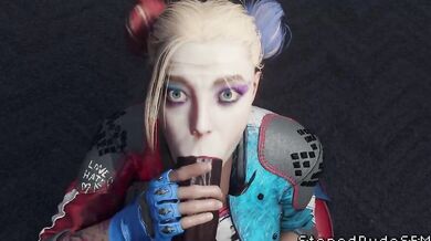 Harley Quinn's Mind-Bending Suction Sensation [Stoneddude]