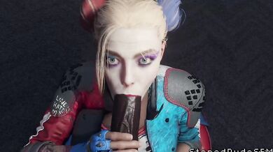 Harley Quinn's Mind-Bending Suction Sensation [Stoneddude]