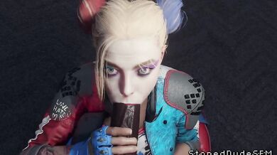 Harley Quinn's Mind-Bending Suction Sensation [Stoneddude]