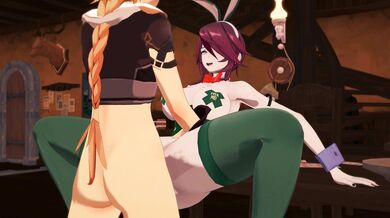 The Sensuality of the Moon - Genshin Nonne and Rosaria in 4K Ultra HD!