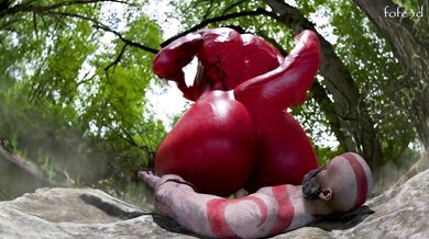 Titan of Hentai: Kratos Under the Enormous Ass of a Giantess!