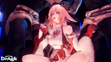 - Busty shrine maiden gets her pussy pounded at the local store