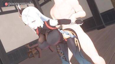 Poopy Smashing Shenhe