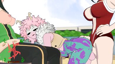 'Momo, Tsuyu and Mina: A Seductive Threesome.'