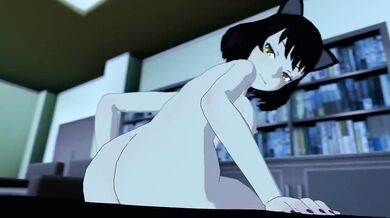 Blake's massive foot smashes Yang's naked body into the ground, leaving her squirming in pleasure.