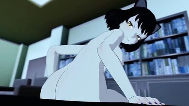 Blake's massive foot smashes Yang's naked body into the ground, leaving her squirming in pleasure.