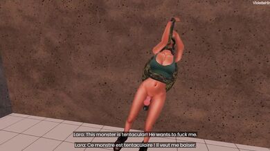 Deep in the dark depths of the Anael mines, Lara's lustful desires are awakened by the horny creatures that lurk within.