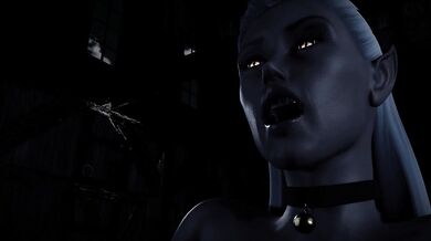 'The Mistress Meris Gives a Titjob to the Slave Girl in Chains (PV)'
