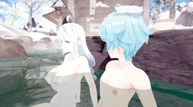 The Enlightened One’s Hot Springs Rendezvous Part 1 - Ningguang, Shenhe: The Lovemaking of the Sweetheart