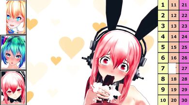 'Purple Passion with Mirai and Akari, Hatsune Miku and Super Sonico'