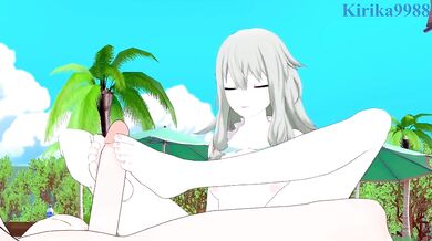 Exploring Erotic Desires with Kagome and Sesshomaru on the Sunny Shore