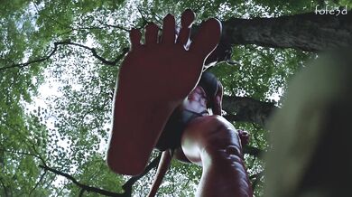 Titaness Treads on Mortal Kratos in Sexy Animation!