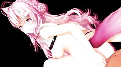 Sexual intercourse with a beautiful girl, Hakui Koyori, in the bedroom