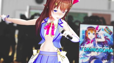 Stripping the Magical Sweetheart: Tokino Sora's Seductive Dance