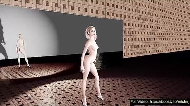 Nude Tarantula Girl: Sexy Model Strips Down and Struts Her Spider Stuff!