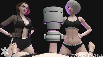 Mistresses' Double Penetration: For*ced Cum Extraction for Almanachee