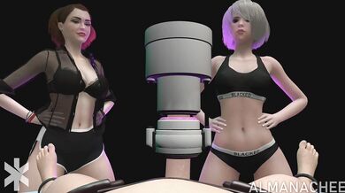 Mistresses' Double Penetration: For*ced Cum Extraction for Almanachee