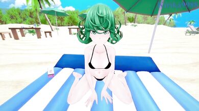 'One-Punch Man and Tatsumaki have passionate beachside sex'