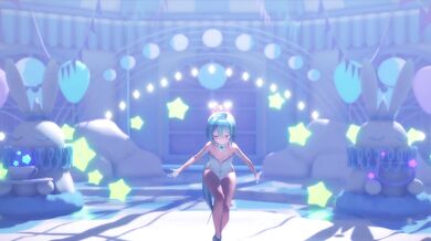 Sexual Tension Rises as Miku Plays with her Fuzzy Rabbit Toy in a Deep Hole while Wearing hisAPI Hatsune Miku Stocking Cap.