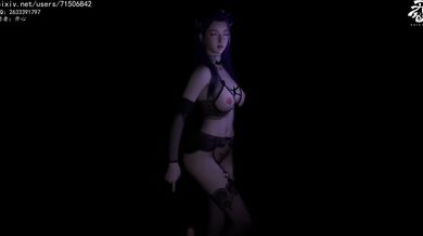 Busty black beauty strips for sensual fuck fest in her sheer lingerie [Kaixin]